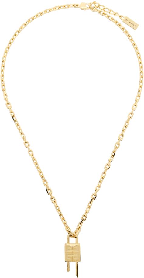 givenchy yellow diamond|Givenchy mini lock necklace.